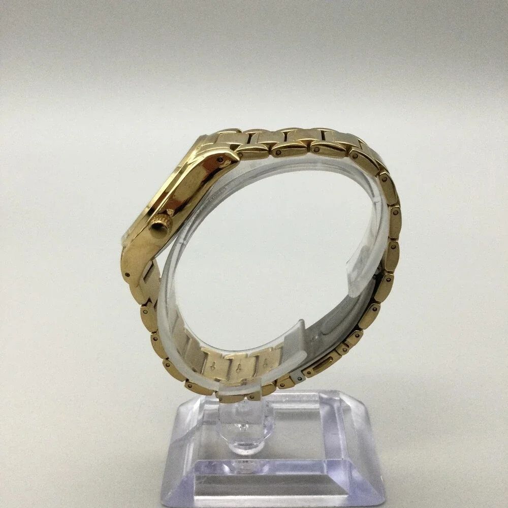 Armitron Now Womens Watch 32mm Blue Gold Tone Crystals New Battery 6.75